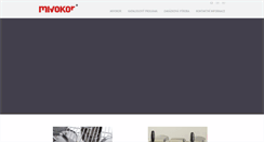 Desktop Screenshot of mivokor.cz